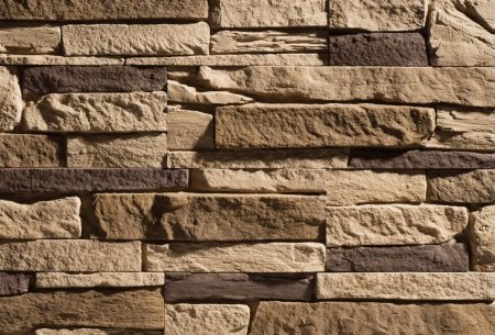 Искусственный камень плоский Leonardo Stone Шампань 874 коричневый рис 1