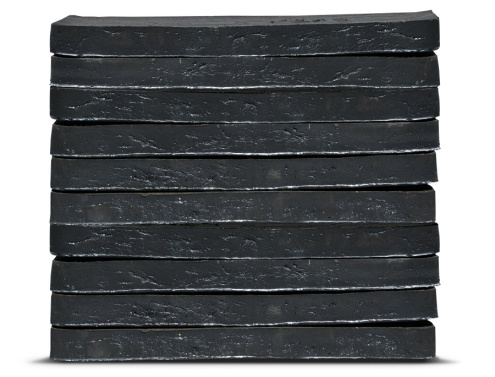 Кирпич ручной формовки S.Anselmo Corso Terra Londra metallic М150 500х100х40 мм под старину черный рис 1