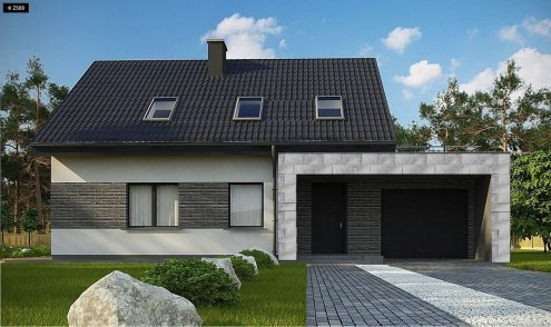 Искусственный камень плоский Eco Stone Кастелло 400 06-08 серый рис 2