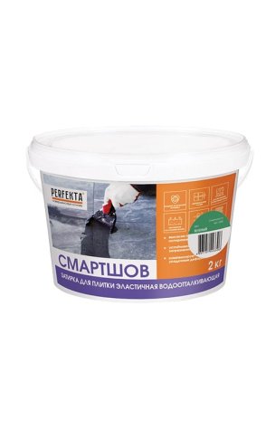 Затирка для швов Perfekta Смартшов цвет: Зеленый (ведро 2кг) рис 1