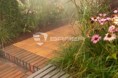Тротуарная плитка Braer Premium Домино каньон частичный прокрас 640/480/360/280х160/120х60 мм рис 3