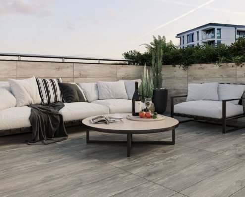 Керамогранит Paradyz Sharewood Bianco структурированная 1200х300х20мм рядовая плитка - рис 3