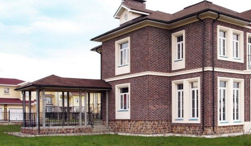 Искусственный камень плоский White Hills Йоркшир 406-40 коричневый рис 2
