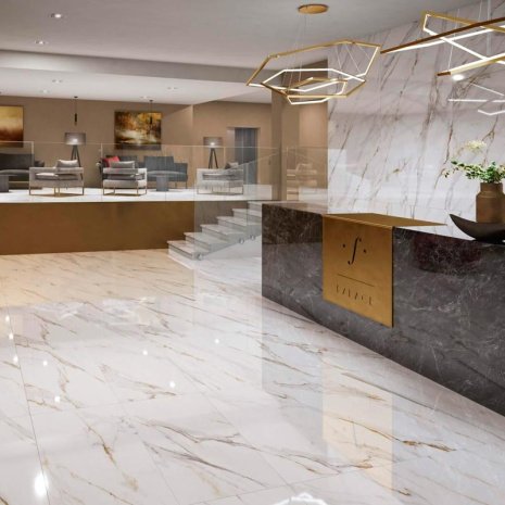 Керамогранит Kerama Marazzi Монте Тиберио Бежевый лаппатированная 1195х600х9 мм рядовая плитка SG564522R рис 2