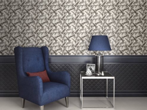 Керамическая плитка Kerama Marazzi Тропикаль черно-белый матовая 600х300х9мм рядовая плитка 11134R рис 3