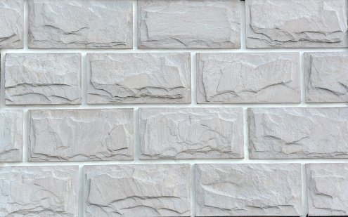 Искусственный камень плоский Eco Stone Эдмонтон 02 серый рис 1