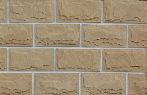 Искусственный камень плоский Eco Stone Эдмонтон 15 бежевый рис 1