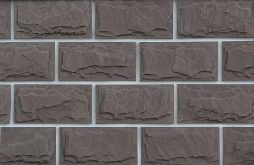 Искусственный камень плоский Eco Stone Эдмонтон 131 коричневый рис 1