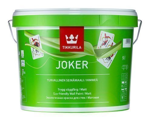 Краска Tikkurila Joker база 1 A (белая, светлые тона) 2,7л рис 1