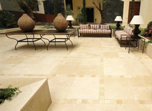 Натуральный камень мрамор лощеный crema marfil ivory 600х600х20 мм рис 2
