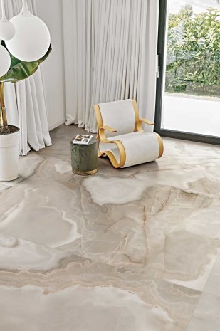 Керамогранит Rex Ceramiche Reves de Rex Perle Glo глазурованная 2400х1200х6мм рядовая плитка 769918 рис 2