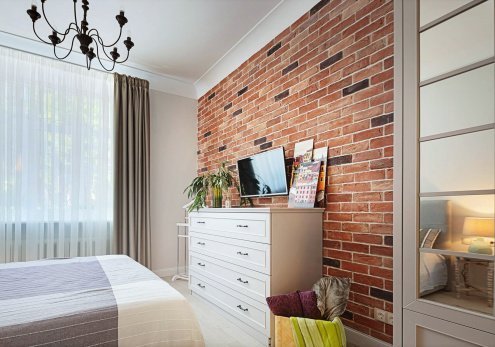 Искусственный камень плоский White Hills Кельн Брик 321-50 красный рис 3