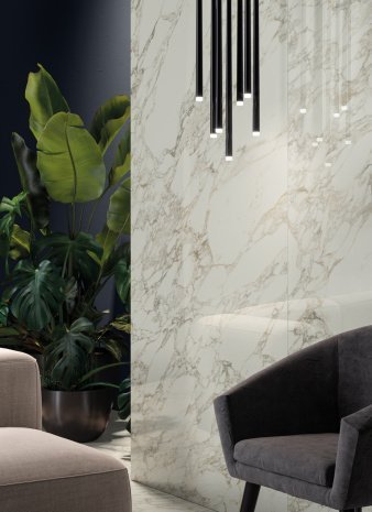 Керамогранит Italon Charme Deluxe Floor Project Arabescato White Cer патинированная 1200х600х9 мм рядовая плитка 610015000495 рис 2