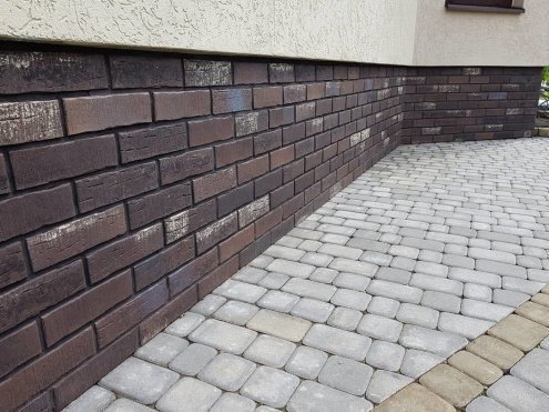 Клинкерная плитка Stroeher Steinlinge 7370 377 platinbraun 240х71х14 мм плоский элемент рис 5