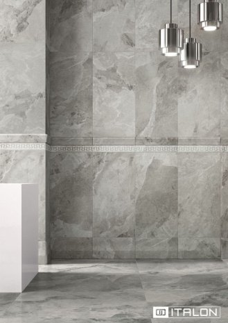Керамогранит Italon Charme Extra Silver lux/rettificato 1200х600х10мм рядовая плитка 610015000370 рис 3