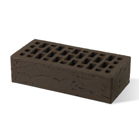Кирпич керамический облицовочный Braer М150 коричневый 1 NF 250x120x65 рифленый рис 2