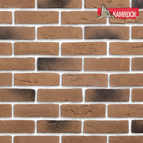 Искусственный камень угловой Kamrock Старый кирпич 32172 коричневый рис 1