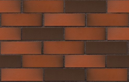 Кирпич клинкерный ЛСР Ноттингем М300 красный флэш 0,7 NF гладкая рис 4