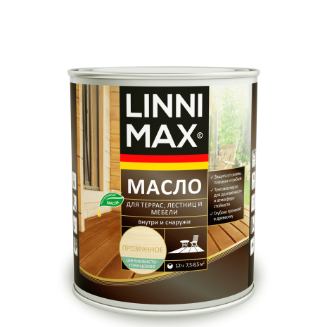 Масло для террас, лестниц и мебели LINNIMAX Valtti 5079 Base3 0,75 л рис 2