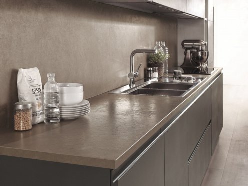 Керамогранит Laminam Russia Calce Antracite матовая 3000х1000х5,6 мм рядовая плитка LAMF007013 рис 3