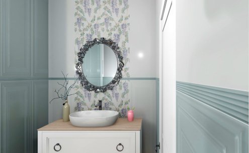Керамическая плитка Kerama Marazzi Монфорте зеленый структурная 400х34х10мм бордюр LSA010R рис 2