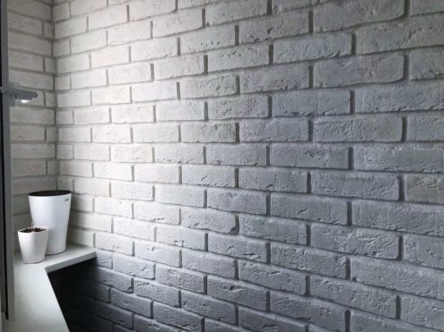 Искусственный камень плоский Eco Stone Монреаль 00-11 серый рис 2