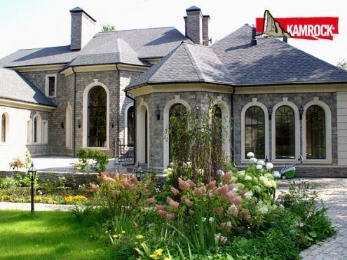 Искусственный камень плоский Kamrock Старый замок 02110 серый рис 4