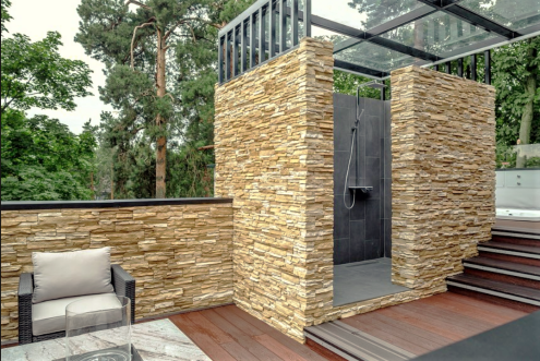 Искусственный камень плоский White Hills Морэй 525-10 бежевый рис 3