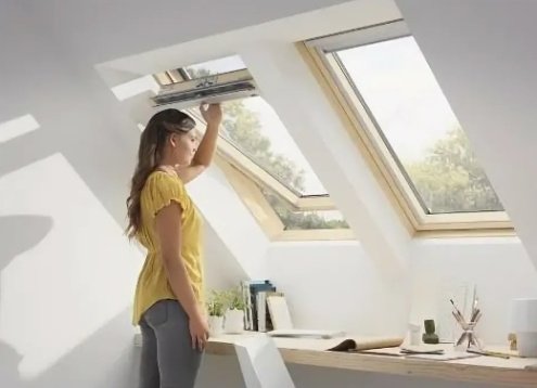 Окно мансардное Velux GZL FK04 1051B 660x980 мм ручка снизу рис 2