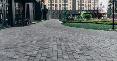 Тротуарная плитка Braer Premium Старый город "Ландхаус" туман частичный прокрас 80/160/240х160х60 мм рис 3