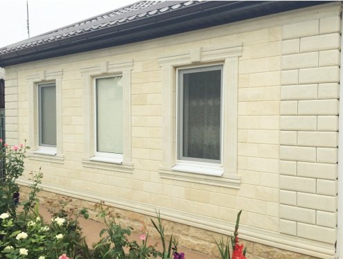 Искусственный камень плоский Eco Stone Кастелло 500 01 бежевый рис 3