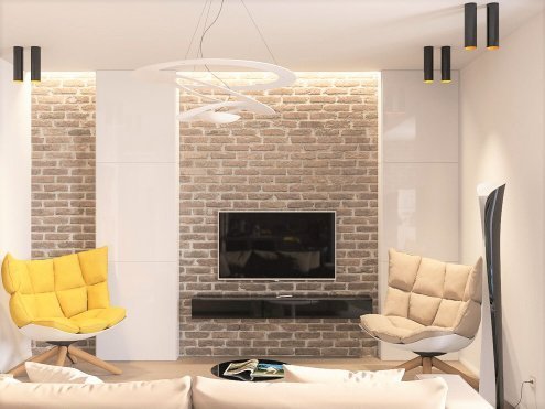 Искусственный камень плоский White Hills Брюгге Брик 319-10 бежевый рис 2