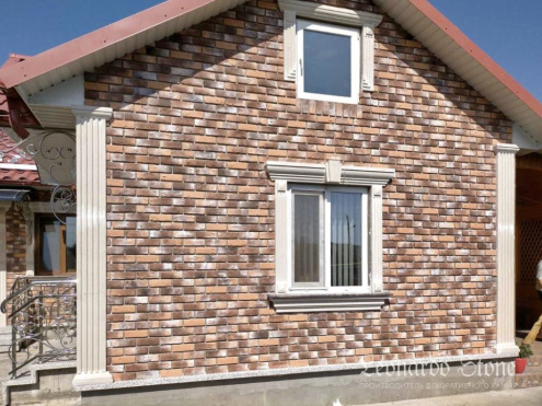 Искусственный камень угловой Leonardo Stone Лион 485 красный рис 6