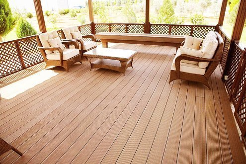 Террасная доска Terradeck Massive 3D, двухсторонняя (текстура:вельвет-гладкая), размер: 150*21*3000мм, цвет: светло-коричневый рис 3