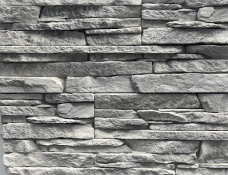 Искусственный камень угловой Atlas Stone Скала 022 серый рис 1