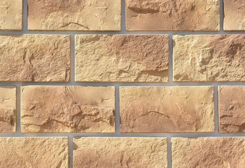 Искусственный камень плоский Eco Stone Шале 15-05 желтый рис 1