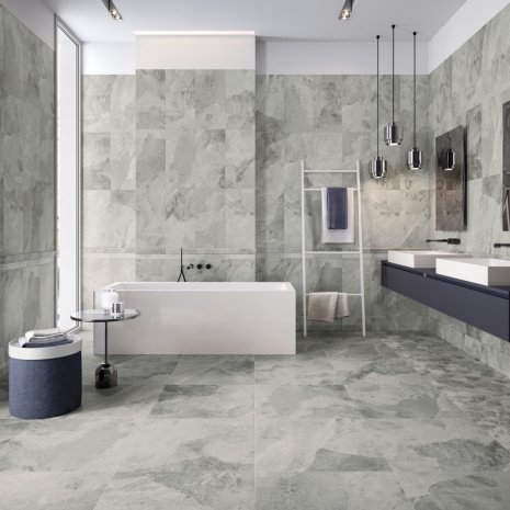 Керамогранит Italon Charme Extra Silver lux/rettificato 1200х600х10мм рядовая плитка 610015000370 рис 2