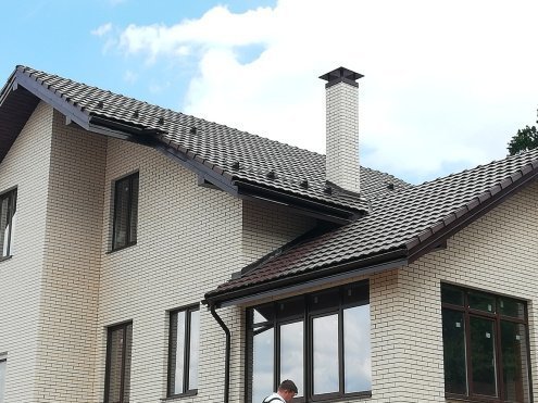 Керамическая черепица рядовая Mladost Kontinental Lux 2020 brown  ангоб 415х260 мм рис 4