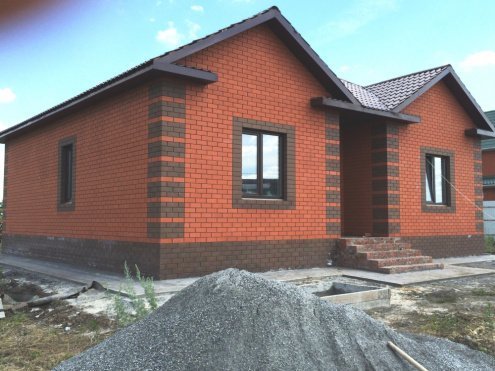 Кирпич керамический ЛСР М150 темно-красный 1 NF гладкий рис 8