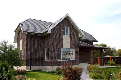 Искусственный камень плоский White Hills Брюгге Брик 316-40 коричневый рис 2