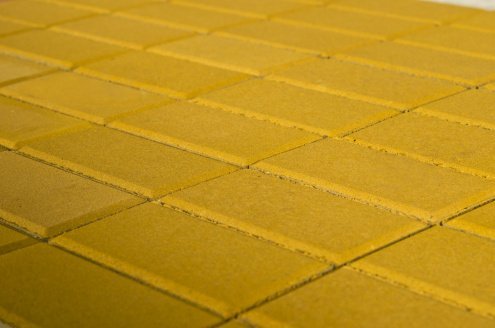 Брусчатка Braer Standart Прямоугольник желтый частичный прокрас 200х100х60 мм рис 1