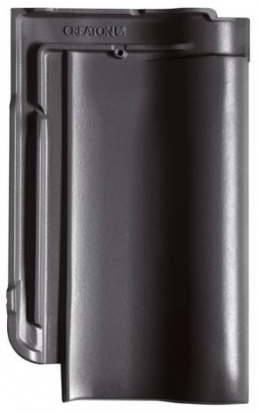 Керамическая черепица рядовая Creaton Harmonie nuance anthrazit  ангоб 410х250 мм рис 4