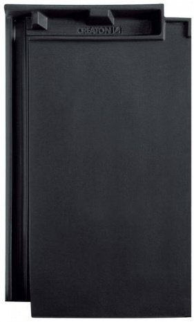 Керамическая черепица рядовая Creaton Domino nuance schwarz  ангоб 436х257 мм рис 4