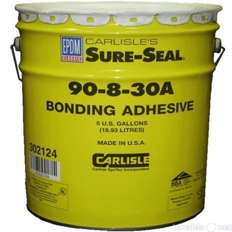 Клей монтажный резиновый ЭПДМ 90-8-30А Bonding Adhesive EPDM Sure-seal (в ведрах по 18,9литров) Carlisle SynTec, арт.302124 рис 1