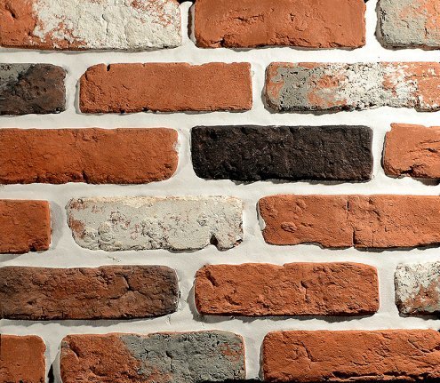 Искусственный камень угловой Eco Stone Квебек 04-18 красный рис 1