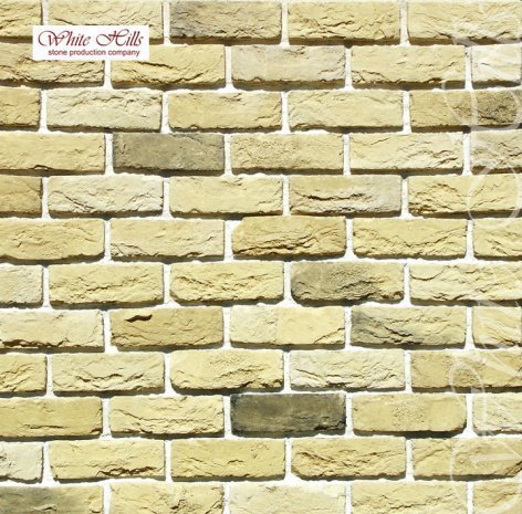 Искусственный камень плоский White Hills Бремен Брик 305-30 желтый рис 1