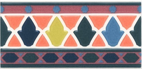 Керамическая плитка Kerama Marazzi Алькасар орнамент глянцевая 150х74х9,2мм декор HGD/A328/16000 рис 1