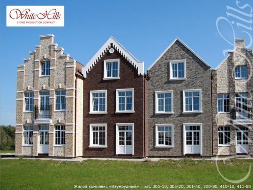Искусственный камень плоский White Hills Лондон Брик 301-40 красный рис 5