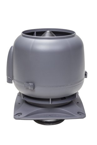 Вентиляционный выход Vilpe с колпаком 125S 250X250 серый RR23/RAL7015 рис 1
