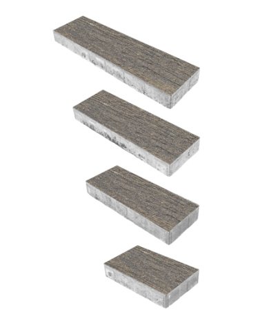 Тротуарная плитка Выбор Стоунвуд Премиум платан частичный прокрас 350/450/550/650х190х60 мм рис 2